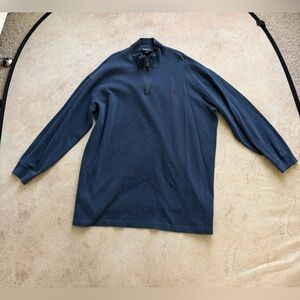 Ralph Lauren Dark Navy Zip-Neck Sweatshirt